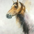thumbnail image 2 of Atelier B Art Studio 26x26 White Modern Wood Framed Museum Art Print Titled - Horse Portrait, 2 of 4