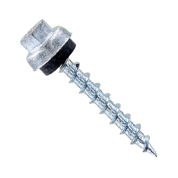 ST Fastening ZXL Type 17 Woodbinder Metal-to-Wood #12 X 1-1/2" Plain Screws with EPDM Rubber Washer, 250-Count - Designed for Metal Roofing and Siding Panels