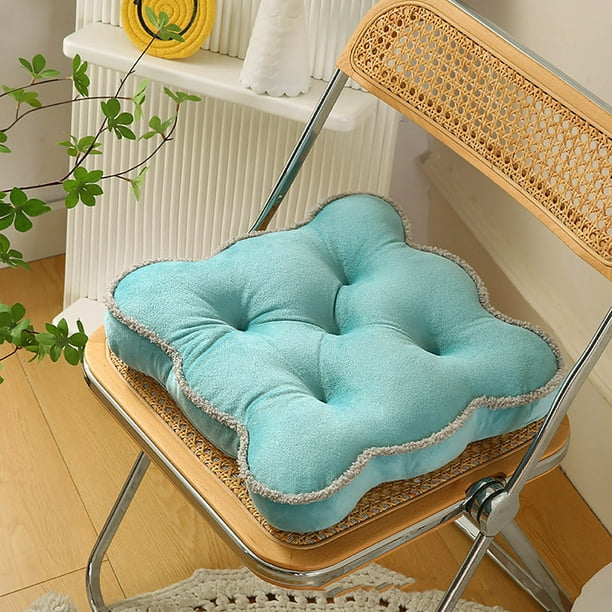 Cojín grueso con diseño de flores (40 x 40 cm), suave y cómodo, ideal para sofá, oficina o decoración del hogar. Alta resistencia, funda extraíble y lavable. 1 unidad.