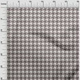 thumbnail image 3 of oneOone Cotton Cambric Light Brown Fabric Houndstooth Craft Projects Decor Fabric Printed By The Yard 56 Inch Wide, 3 of 4