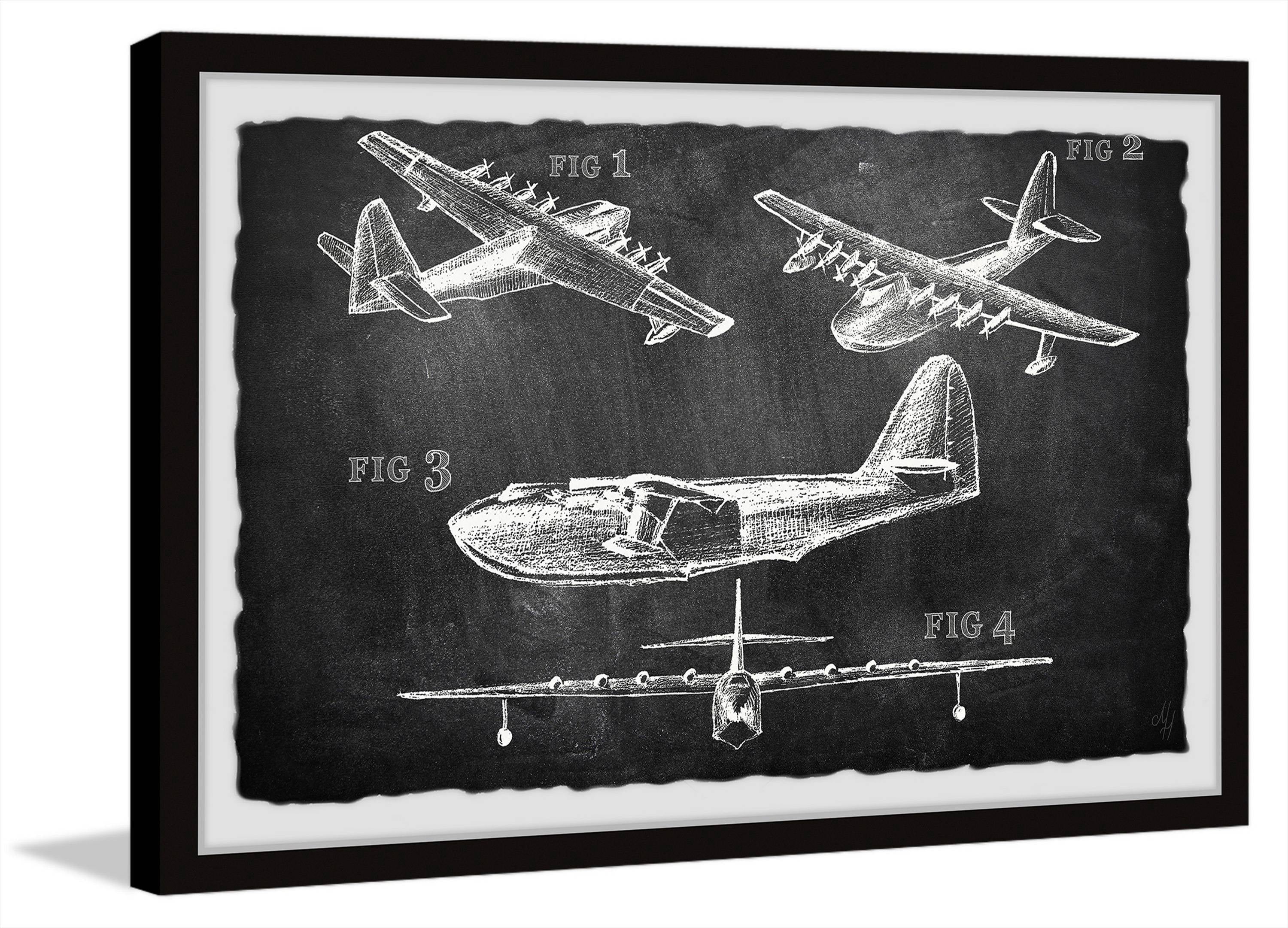Marmont Hill Historical Airplane II Framed Wall Art
