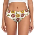 thumbnail image 1 of Balery Sunflowers And Skull Ropa Interior de Algodón para Mujer con Dibujo – Braguitas Cómodas y Elásticas, Estilo Clásico-Medium, 1 of 6