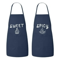 Matching His and Hers Apron Set - Sweet cupcake and Spicy Pepper - Set of 2, Matching Couples, Cooking Apron, Kitchen, BBQ, House Warming, wedding.