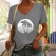 thumbnail image 2 of Camiseta sin mangas con cuello en V y estampado informal elegante para mujer OAVQHLG3B Store  lin121212, 2 of 5