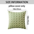thumbnail image 6 of REGALWOVEN Throw Pillow Cover Geometric Cushion Cover Modern Zippered Pillowcase for Sofa Couch Bedroom Living Room Chair Green 18" x 18", 6 of 6
