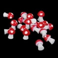 thumbnail image 4 of DOLITY 20 Pcs Miniatures Mini Champignon Rouge Maison de Poupée Bonsaï Artisanat en Résine Bricolage Jardin Féerique 20 Pcs Champignon, 4 of 9