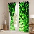 thumbnail image 3 of Castle Fairy Pixelated Miners Black Out Curtains,Geometric Curtains Pack of 2 (42x63 Each), 3 of 6
