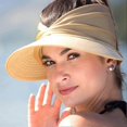 thumbnail image 3 of 2 Packs Womens Sun Visor Hat Wide Brim Summer UPF 50+ UV Protection Beach Sport Cap, 3 of 5