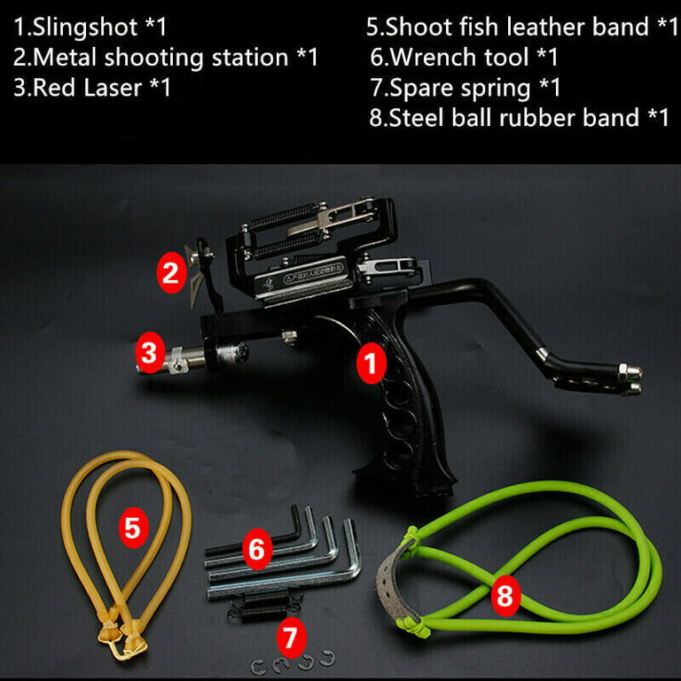 Fishing kit for crossbow and slingshot
