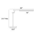 thumbnail image 7 of Lite Source Ls-23805 Tilla 24" Tall Led Swing Arm Desk Lamp - Black, 7 of 7