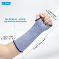 thumbnail image 2 of LoonWear 2025 Latest Model 防割袖套，手臂安全保护袖套，带拇指孔，5级防护前臂护套，蓝色，18英寸, 2 of 5