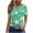 Green-25, variant on Perfectbot Women's Cute Print Crew Neck T-Shirt Short Sleeve Casual Daily Summer Top Tee