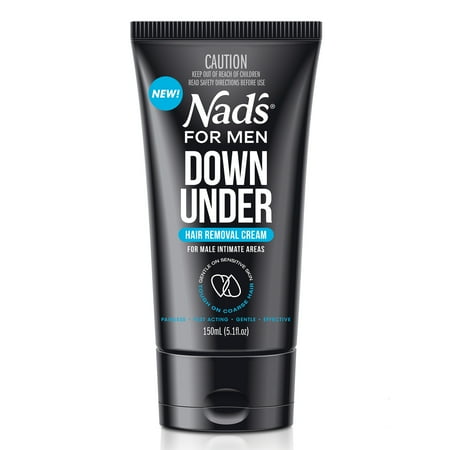 Nad's For Men Down Under Intimate Hair Removal Cream for Men, ‎All Skin Types, 5.1 fl. oz. Tube