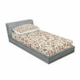 thumbnail image 3 of Ambesonne Black White Fitted Sheet & Pillow Sham Set, Europe French Paris, Queen, Magenta Cream, 3 of 3