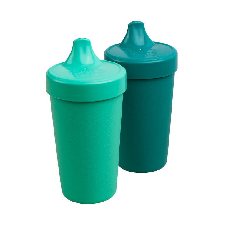 Re-Play Made in USA 2pk Toddler Feeding No Spill Sippy Cups
