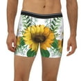thumbnail image 2 of Salouo Sunflowers (2) Pattern Men's Boxer Briefs, Soft & Breathable Underwear Elastic Waistband Briefs for Men,1-Pack, 2 of 7