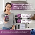 thumbnail image 5 of Sugar-Free Milk Thistle Gummies 1,000mg - Silybum Marianum Help Support Healthy Liver Detox. Natural Blueberry Flavor, Vegan Friendly, Non-GMO, Gluten-Free, 60 Gummies, 5 of 8