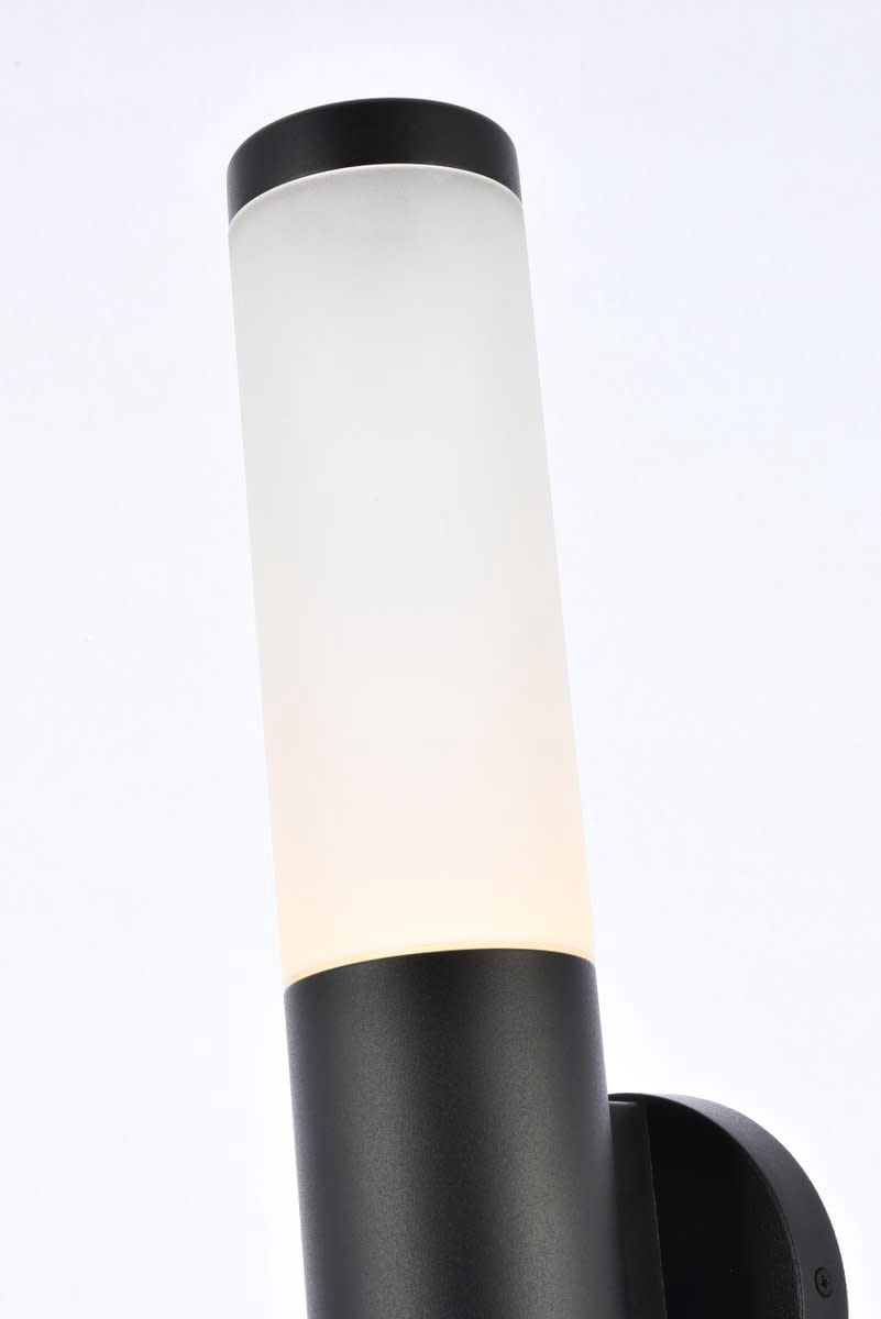 Raine Integrated LED wall sconce in silver