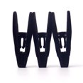 thumbnail image 2 of Clips para Perchas de Terciopelo ShuxiuWang 3 Piezas Negro, 2 of 5