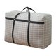thumbnail image 2 of Bolsa de almacenamiento de tela Oxford grande para embalaje de mudanza | Organizador de equipaje plegable duradero | Bolso Tejido Gris para Ropa, Mantas Edredones | Mango de alta resistencia, 2 of 6