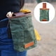 thumbnail image 2 of Wosthever Riñonera multifuncional, bolsa de lona de cuero impermeable doblada, bolsillo para escalada, senderismo, paquete de recogida para Escalada Verde, 2 of 6