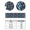 thumbnail image 3 of Bed Runner Scarf Queen Size, Cute Giraffe Stain Bed Runners & Scarves for Foot of Beds, Wildlife Animals Blue Ethnic Geometric Decorative Bedding Runner Scarf for Hotel Home Bedroom 83 x20 Inch, 3 of 6