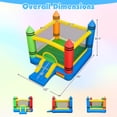 thumbnail image 2 of Infans Inflatable Bounce House w/Slide & Large Jumping Area, 550W Blower for Backyard, 2 of 7