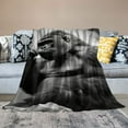 thumbnail image 2 of COMIO  Gorilla Blanket Funny Animal Orangutan Blanket Soft Fuzzy Plush Throw Blankets for Couch Bed, 2 of 6