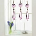 thumbnail image 3 of 10pcs Icicle Crystal Chandelier Drop Beads, for Chandeliers, Curtain, Wedding Decorationpink, 3 of 5