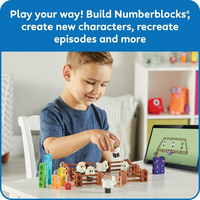 hand2mind Numberblocks Sheep Farm MathLink Cubes Activity Set