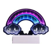 Northlight LED Lighted 3D Rainbow Infinity Mirror - 7.25