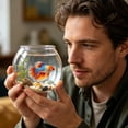 thumbnail image 2 of Clear Bowl, Fish Bowl Globe Flower Vase Centerpiece, Round Vase for Wedding Event Home Decor, 6.5 x 5.3 Inch Decorative Bowl for Flowers and Candles (1 Pack), 2 of 7