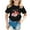 Black, variant on Toddler Girls Kid Cute Graphic Crewneck Short Sleeve Tee Summer Casual T Shirt Clothes Size 3-4T