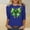 Navy, variant on FDGIU ‌‌‌‌‌‌‌Women's St. Patrick's Day Graphic Tee - Short Sleeve Crew Neck Comfort Fit Shamrock Print