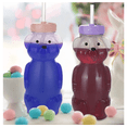 thumbnail image 3 of "3 Vaso Entrenador Bebida Oso Kit Con Popotes Y Cepillo Agua Oso Belug Multicolor ", 3 of 5
