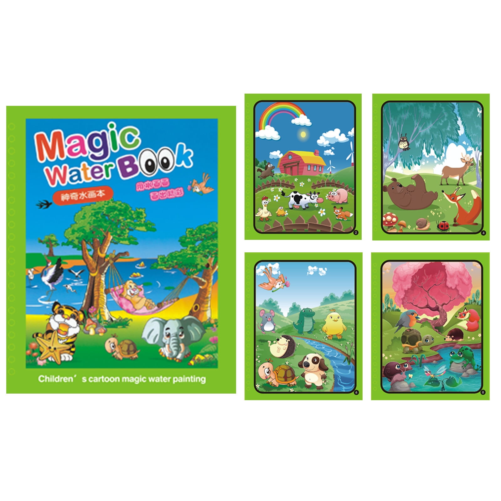 Livre de Dessin Magique de l'eau - Magic Water Book Réutilisable - 4 Pcs - Education Dessin Jouet - Jeux - Jouets Livre de Dessin Magique de l'eau - Magic Water Book Réutilisable - 4 Pcs - Education Dessin Jouet - Jeux - Jouets