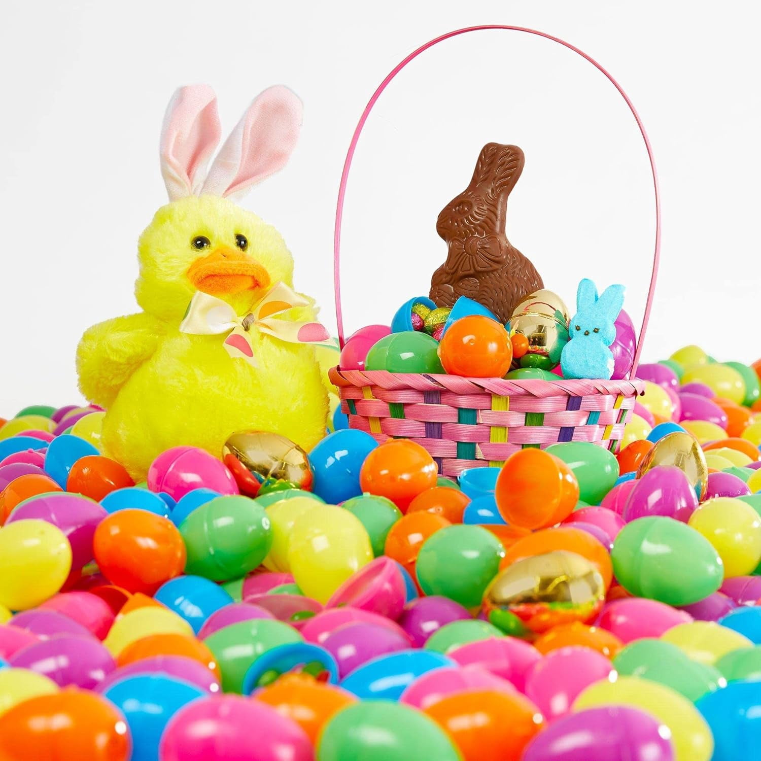 Giant Plastic Fillable Easter Eggs - 250 Multicolor Pieces, 11 Inch Large Size For Egg Hunts And Party Favors