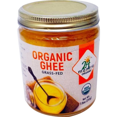 24 Mantra Organic Grass-Fed Ghee – 7.5 oz 24 Mantra Organic Grass-Fed Ghee – 7.5 oz