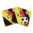 thumbnail image 5 of Servilletas de papel coloridas con estampado de fútbol para restaurante, 5 of 5