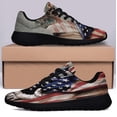 thumbnail image 3 of Beagle American flag US Shoes Sneakers Black Size 10, 3 of 7