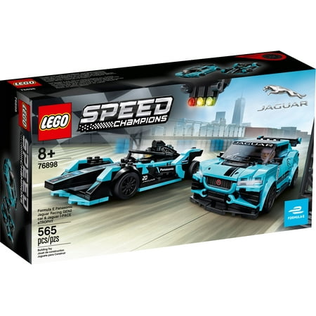 LEGO - Speed Champions Formula E Panasonic Jaguar Racing GEN2 car & Jaguar I-PACE eTROPHY 76898