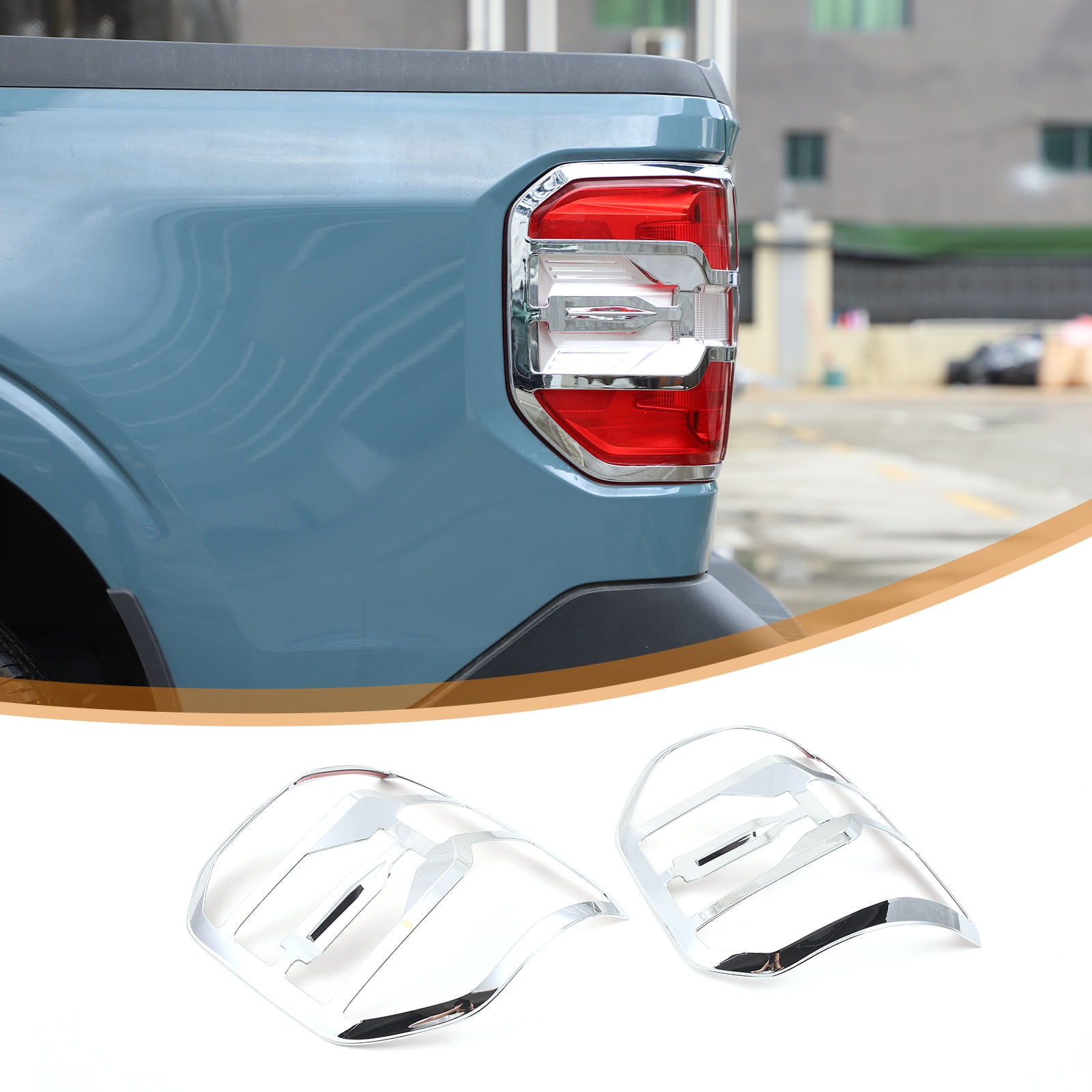 Tail Light Trim Bezel for Ford Maverick 2024, Automotive Tail Light Protection Bezel, Mounting Bezel, Tail Light Bezel Replacement Parts