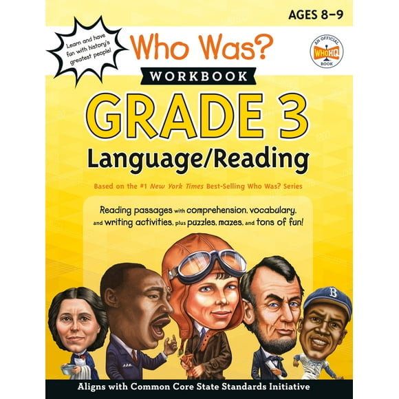 Pre-Owned Who Was? Workbook: Grade 3 Language/Reading (Paperback) 059322454X 9780593224540