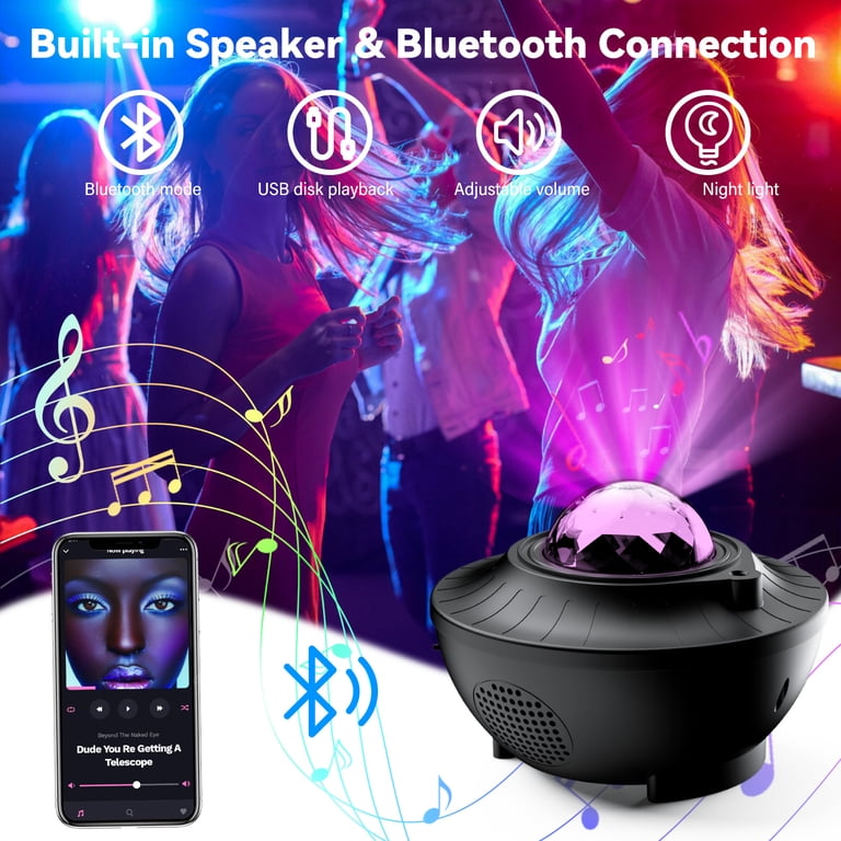 Skdwakiz 21 Effect Galaxy Projector with Bluetooth Speaker photo 3