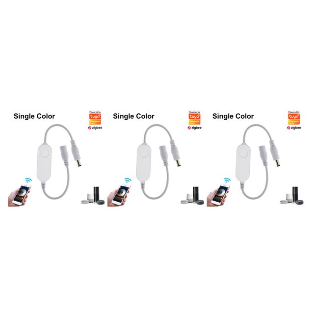 Maytalsory RGB LED Light Strip Controller Cellphone Remote Household Living Room Movie Lamp Dimmer Lighting Parts Supplies RGB Monochrome 3Set
