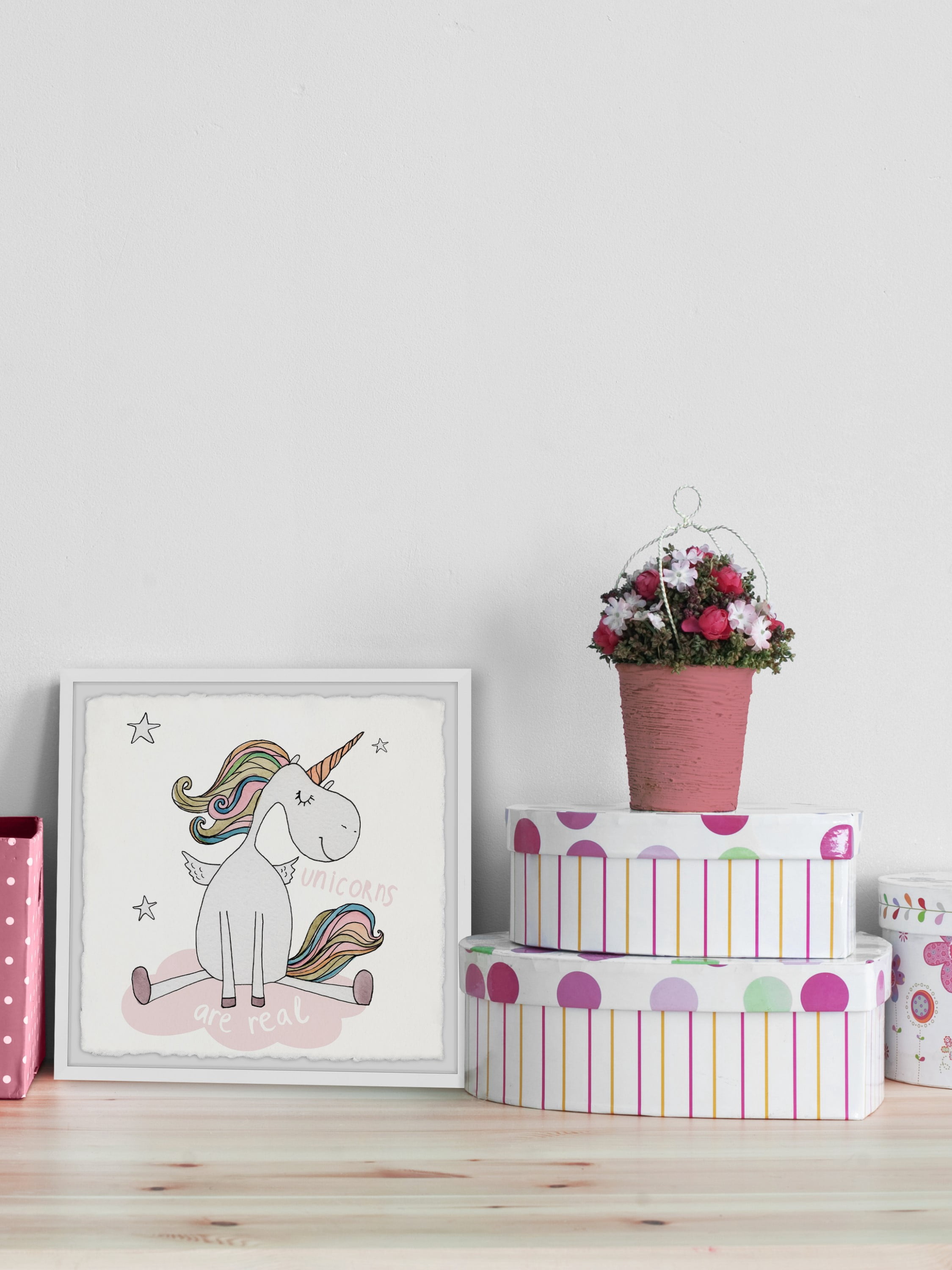 Marmont Hill Believe Unicorns Are Real Framed Wall Art