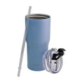 thumbnail image 4 of Termo Nuvó Doble Pared Acero Inoxidable Azul Acero con Popote, Capacidad 600 ml, 4 of 6