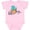 AD-Pink, variant on Aloha- in Cursive with Pineapple Rainbow Colors Boys or Girls Baby Bodysuit