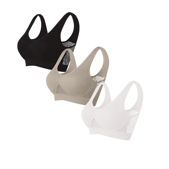 Gymvis Bras for Women,Bras for Women,Wireless Push up 3 Pack