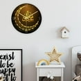 thumbnail image 3 of Reloj de pared musulmán para decoración, movimiento arrido , reloj de pared, relojes de lámpara acrílica, reloj de pared Reloj de pared islámico, B BLESIY Reloj de pared moderno, 3 of 7
